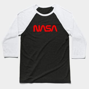 NASA Worm 8-bit Baseball T-Shirt